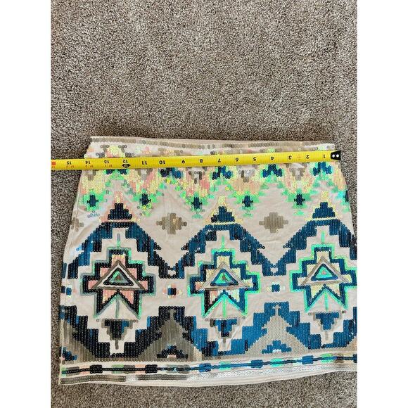 Express Sequins Mini Skirt size XS - Picture 4 of 6
